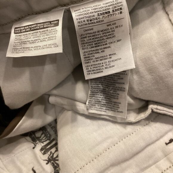 NWT Levi’s Shorts Mens 36 Cargo 6 Khaki Olive Green - Picture 8 of 12